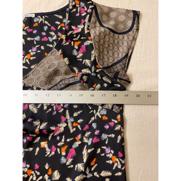 Collective Concepts Women's Size Large Blouse Shirt Print Casual - Picture 5 of 8